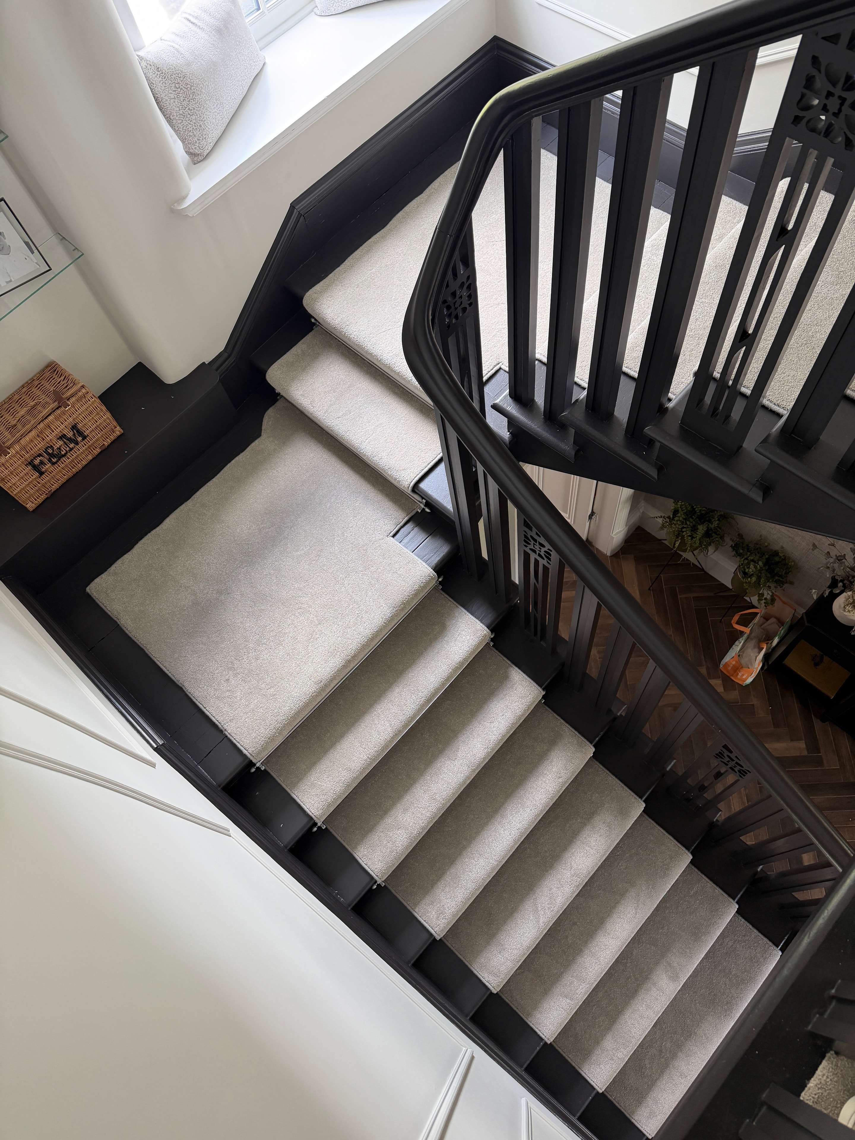 Stair carpet fitting